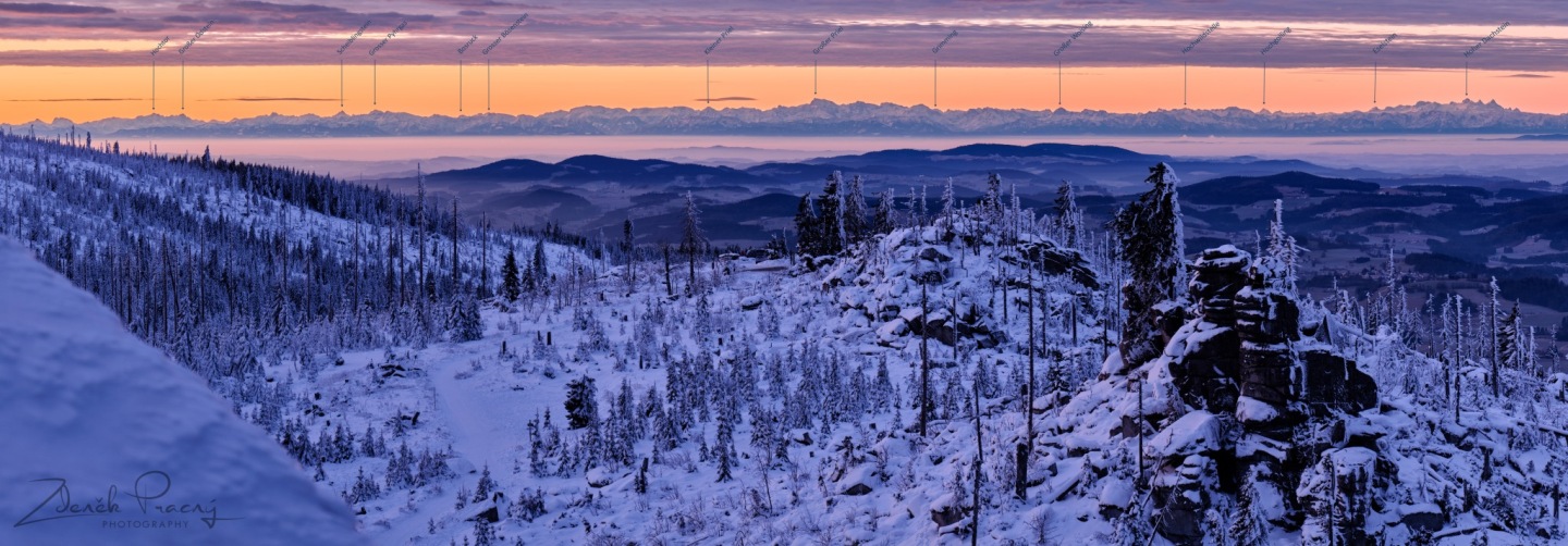 Alpské Panorama z Hochsteinu
