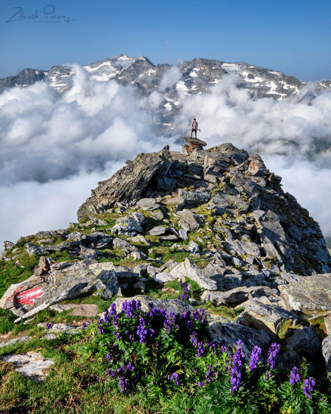 Man in the mountains