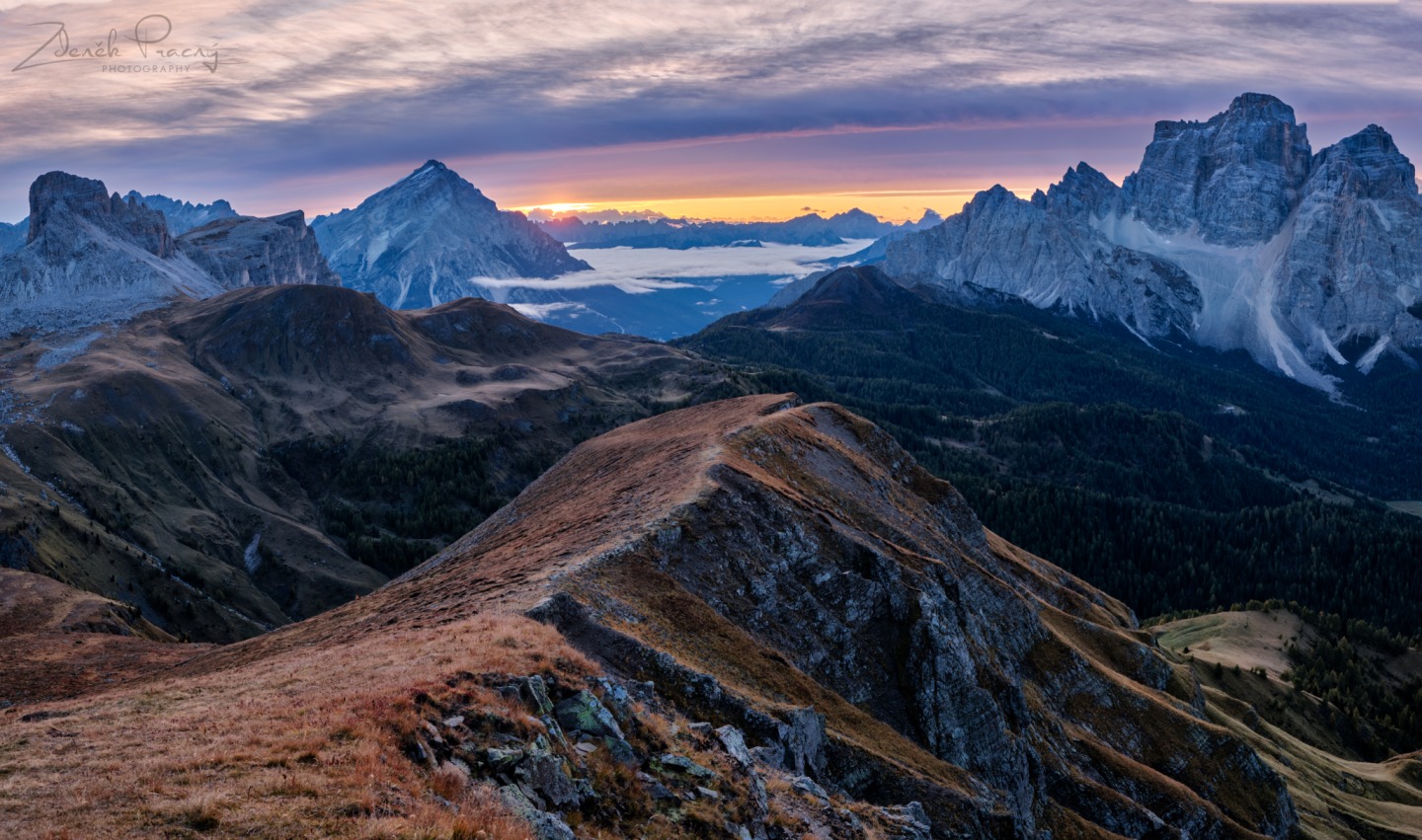 Ranní Antelao a Monte Pelmo
