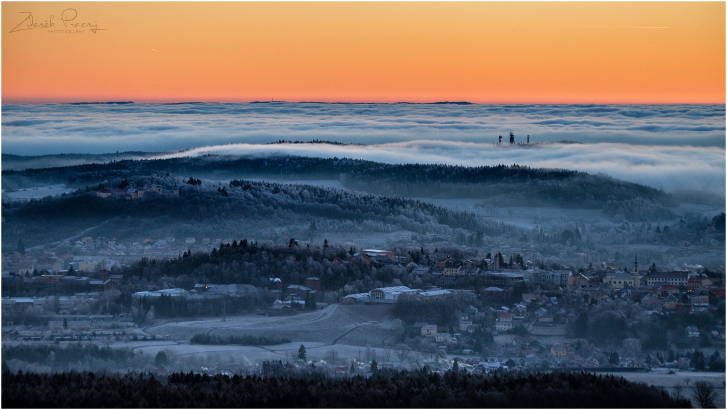 Zimní panorama z Třemošné